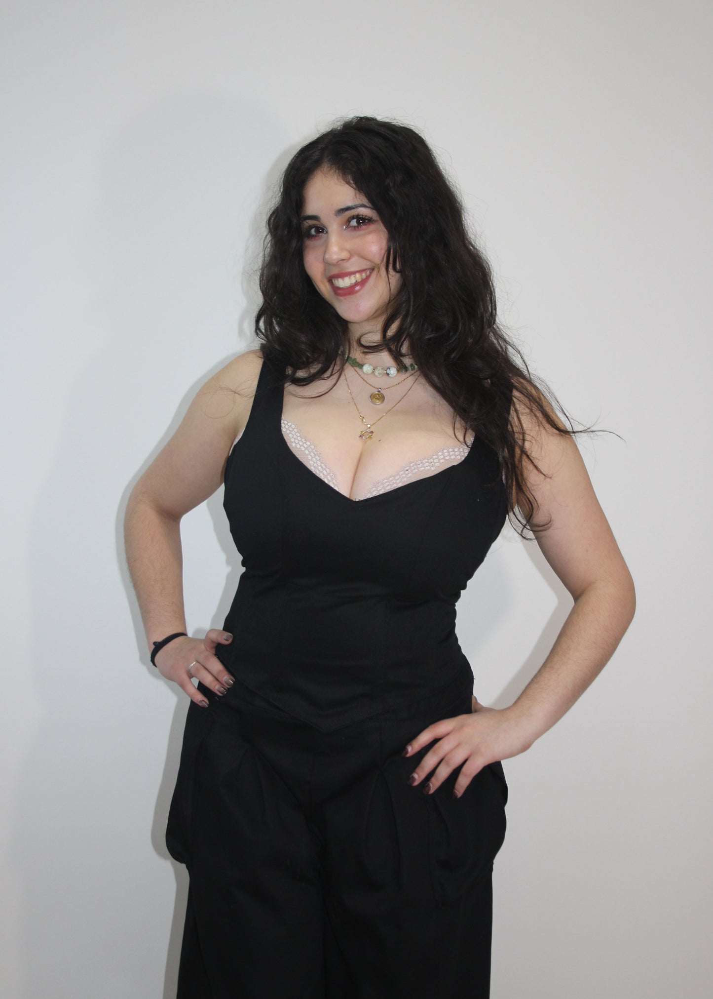Corset Vest Sateen solid colours