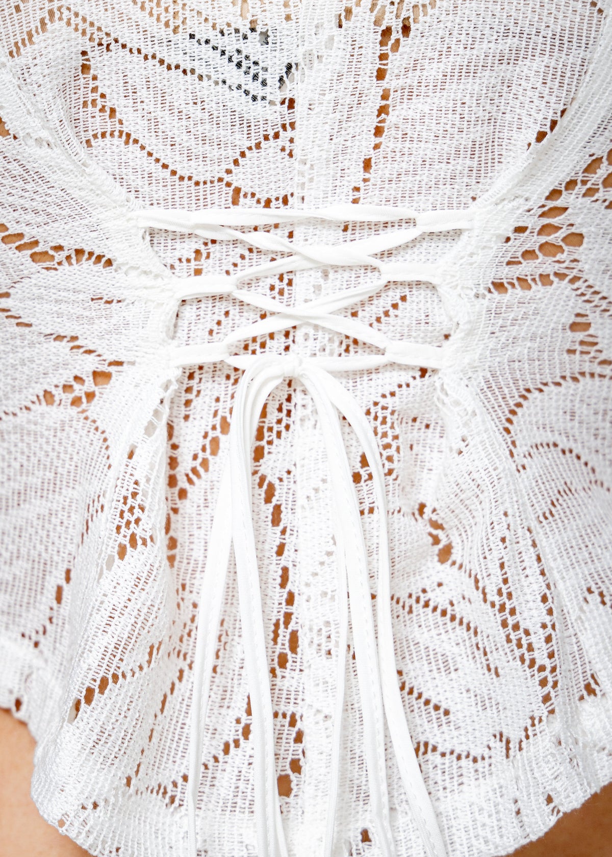 Nova Top - White lace