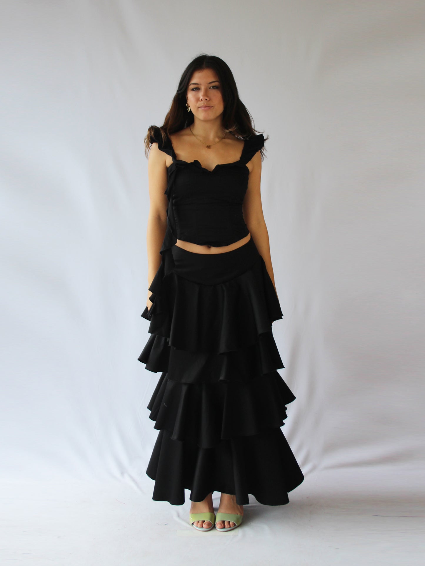 Layered Maxi Skirt