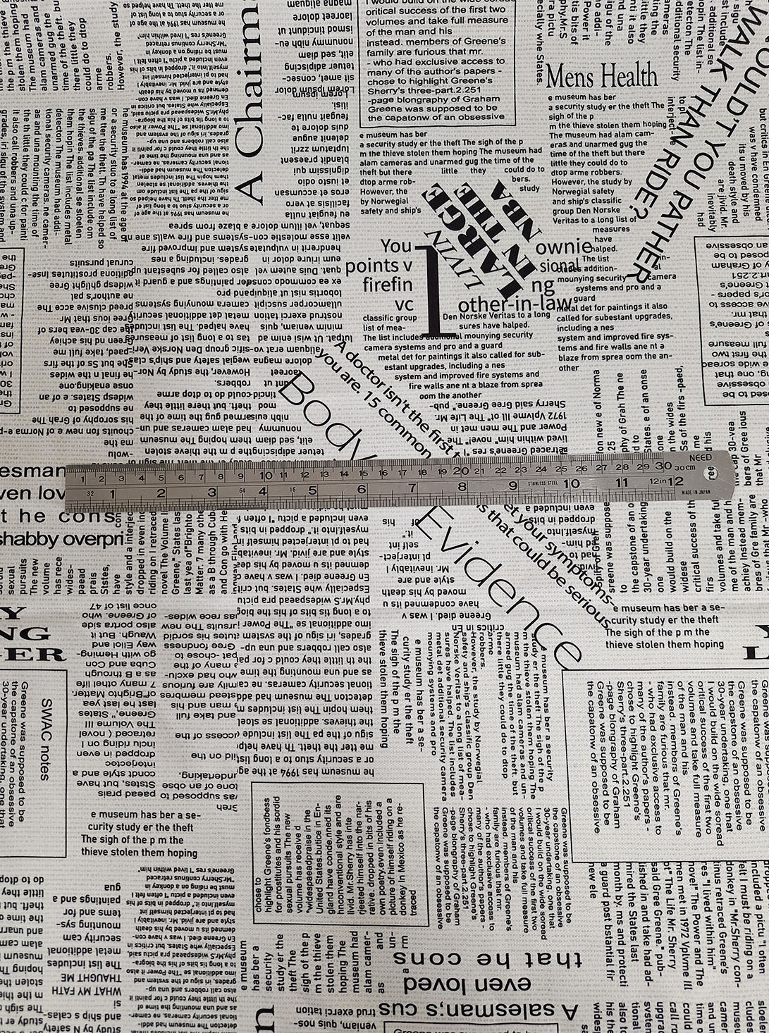 Corset Vest newspaper
