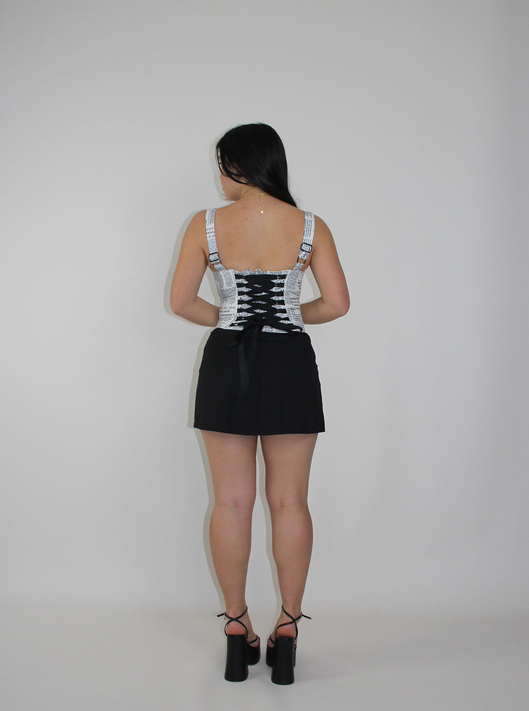 Corset Vest newspaper