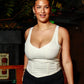 Corset Vest Sateen solid colours