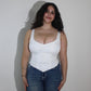 Corset Vest Sateen solid colours