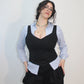 Corset Vest Sateen solid colours