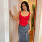 Corset Vest Sateen solid colours