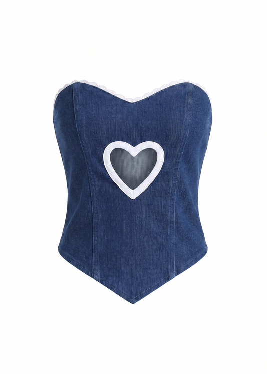 Heartless corset - Denim