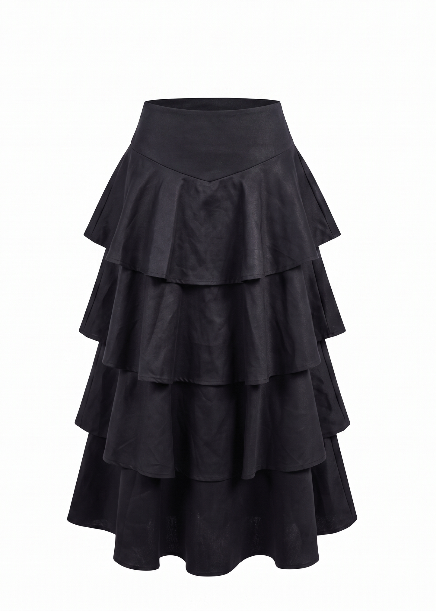 Layered Maxi Skirt Black