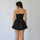 strapless mini rara dress - Black
