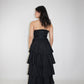 Layered Maxi Skirt Black
