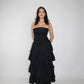 Layered Maxi Skirt Black